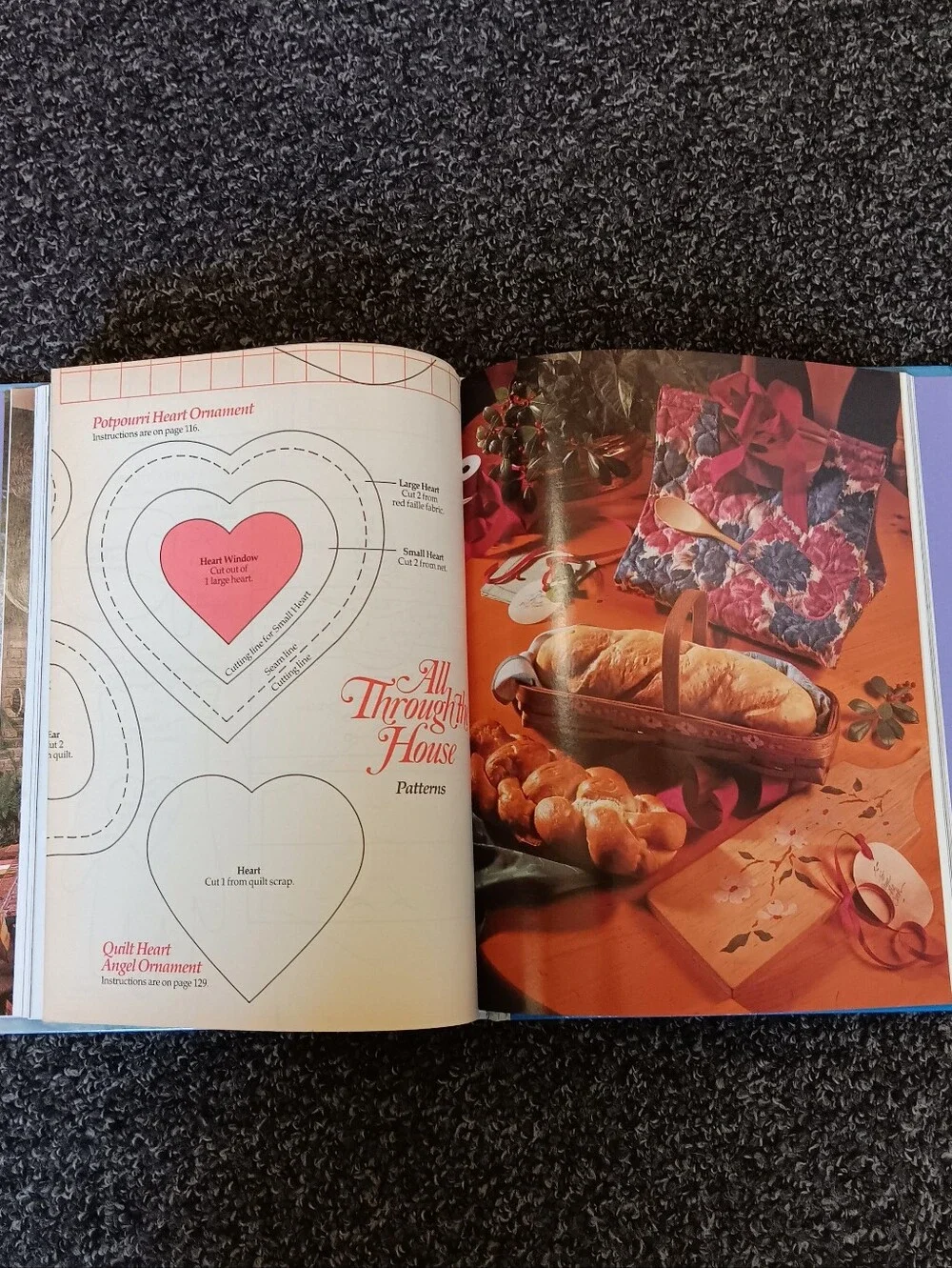 1993 All Through the House Illustrated Holiday CookBook & Christmas Craft Book